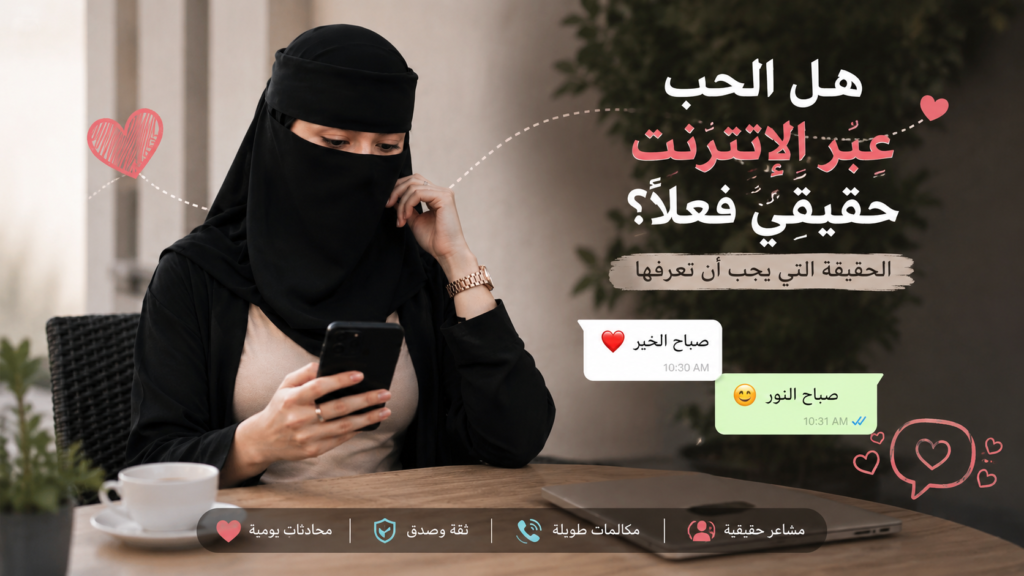 هل الحب عبر الإنترنت حقيقي فعلًا؟ الحقيقة التي يجب أن تعرفها